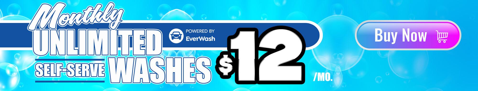 Monthly Unlimited Washes Promo Banner
